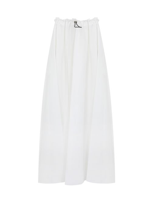 Gonna Fanny in popeline stretch Bianco Liviana Conti | L5SK48A01-0